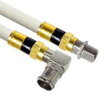 마하링크 골드 고급형 RF 안테나 5C 꺾임 연장 동축 케이블, MLZ-GRLAW070(화이트)