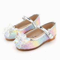 여아용 여우 수정 LED 구두