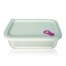 실리콘 오븐글라스 밀폐용기 XXL 직사각 1500ml, 1개