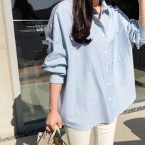 걸스데일리 여성용 Muse12 모엔 스트라이프 셔츠