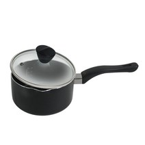 오스벨 베이직 밀크팬 이유식 편수냄비 뚜껑 세트, 16cm, 혼합색상