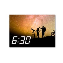 LED 시계 캔버스 프린팅 액자 시리즈 밤하늘 앤 우주 36종, 소나무  16