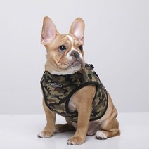 리얼펫 강아지 밀리터리 조끼 하네스, CAMO