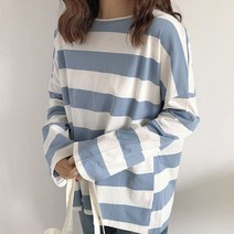 여성용 컬러 리티 스트라이프 티셔츠 CH-2214239