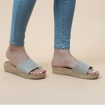 크리스제이 여성용 베이직 라탄 슬리퍼 3.5cm GUA35