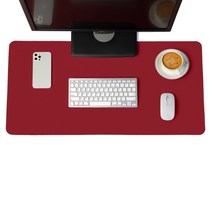 라벤더 비엔또 가죽 단면 방수 차선 장패드 90 x 45 cm + 버클 스트랩, 와인, 90x45cm