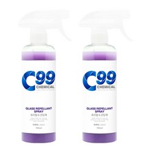 C99 세차 유리발수코팅제, 500ml, 2개