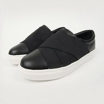 디아 남성용 스타 가죽 크로스 밴딩 슬립온 3cm