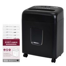 페이퍼프랜드 현대오피스 1회 10매 세단 서랍형 소형 문서세단기 + 오일페이퍼, PK-830X, 블랙(세단기)