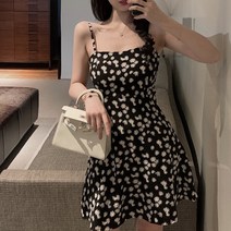 구디프 여성용 데이지 미니 나시 원피스 플라워