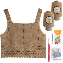 야나 코튼크림 펀칭 뷔스티에 DIY키트 세트, 817 밀크티, 1세트