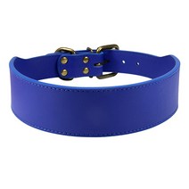 반려동물 가죽 목걸이, 블루
