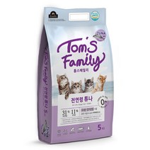 톰스패밀리 전연령용 튜나 고양이사료, 생선, 5kg, 1개