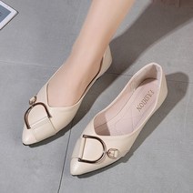 벨레페 여성용 비아플 스틸레토 앞코 플랫슈즈