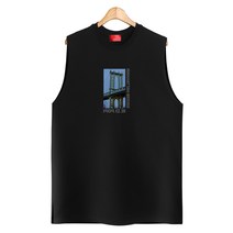 다꾸앙 남성용 빅사이즈 부르클린 브릿지 나시티 E04DKA_DL3836