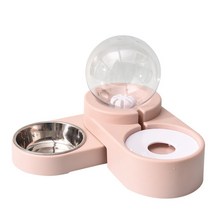 언더독 워터볼 반자동 일체형 급수식기, 연핑크, 1개