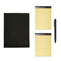 패드폴리오 + 리갈패드 50매 x 2 + 3색 볼펜 B5, 패드폴리오(블랙), 리갈패드(랜덤색상), 1세트