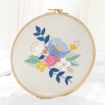 리빙듀오 프랑스 자수 DIY 키트, A-115 20cm, 1세트