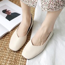 이사도라 V라인 스퀘어 플랫 슈즈