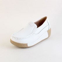 씨엔토 여성용 가죽 브레이 로퍼 5cm 12LX51