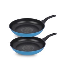 키친아트 프리미엄 파스텔 프라이팬 2p, 혼합색상, 프라이팬 30cm 2p