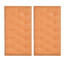 로이어 인테리어 방수 범퍼 가드 보호 쿠션 벽매트, 오렌지, 2개