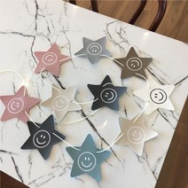스마일 가랜드 가죽 별 9p + 끈 2m 세트, 랜덤발송, 1세트