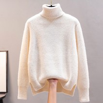 루나걸 여성용 레이니 목폴라 니트