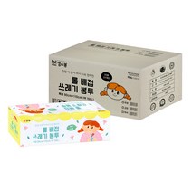 킹스봉 롤 배접 쓰레기봉투 투명 특대 20p, 24개, 100L