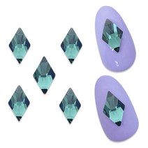 스와로브스키 네일 스톤 10 x 6 mm 2709, 에메랄드, 7개