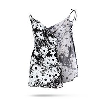 천상여우 여성용 커버업 비치웨어, 블랙화이트