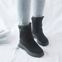 벨라노이 여성용 가죽 예쁜 발목라인 어그 털부츠 3.5cm