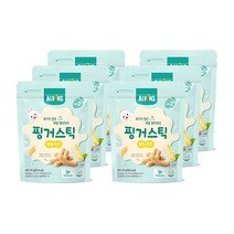엘빈즈 유아용 퐁당 핑거 스틱 과자 20g, 치즈맛, 6개