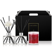코코도르 디퓨저 + 캔들 기프트세트 B호, 디퓨저(에이프릴프레쉬, 리틀포레스트), 캔들(블랙체리)
