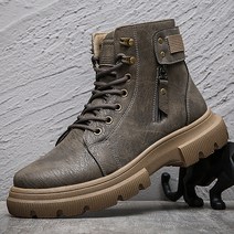 어클락 남성용 지핏 캐주얼 빈티지 하이탑 워커 JNH356