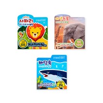 금홍팬시 미니스티커 앨범 3종세트, 야생동물, 사파리, 바닷속, 1세트