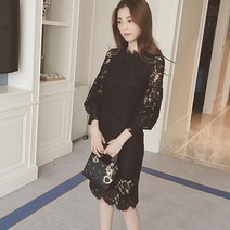 어썸풀 파나손 자수 레이스 원피스