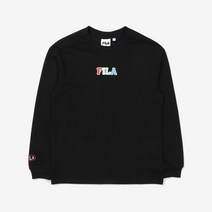 휠라 아동용 레인보우 로고 긴팔 티셔츠 FK2RLD3103X