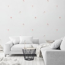 [꽃무늬벽지들] 폼드림하우스 접착식 일반 단열벽지, 모티브 봄꽃향기