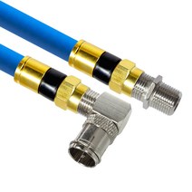 마하링크 골드 고급형 RF 안테나 5C 꺾임 연장 동축 케이블, MLZ-GRLAB200(블루)