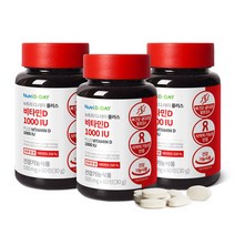 뉴트리디데이 NEW 플러스 비타민D 1000IU 30g, 3개