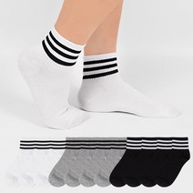 시너싹스 남성용 심플 링글 발목밴딩 카바 단목 양말 12p