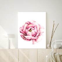 오홀리브 접이식 액자테이블 소 60 x 40 x 27 cm, 행운모란꽃