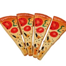 해피제이 냉장고 부착 자석 빵 모양 재밌는 볼펜 조각피자, 혼합색상, 4개