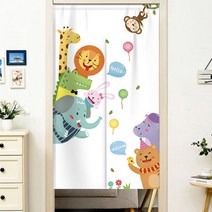 마켓에이 큐티 일러스트 스퀘어 하프 커튼