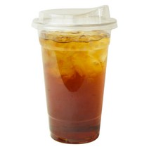 아이엔피 PET 아이스컵 바디 + 드링킹 리드 세트 98mm, 600ml, 100개