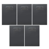 데얼스 A4 L홀더, 차콜그레이, 5개