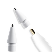 스냅케이스 애플펜슬1 2세대 호환 반영구 메탈 펜촉팁 교체용 만년필형4.0, 2개