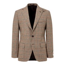 남성용 엘보우 패치 글렌 체크 자켓