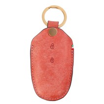 모런 차량용 가죽 스마트 키케이스 쉐보레012 더넥스트스파크 / 더뉴스파크 / 더뉴트랙스 2버튼, 로즈핑크(키케이스), 골드(장식)